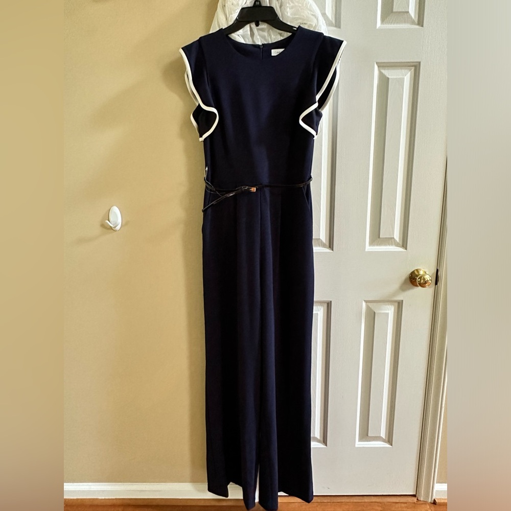 NWT Navy jumpsuit with pockets